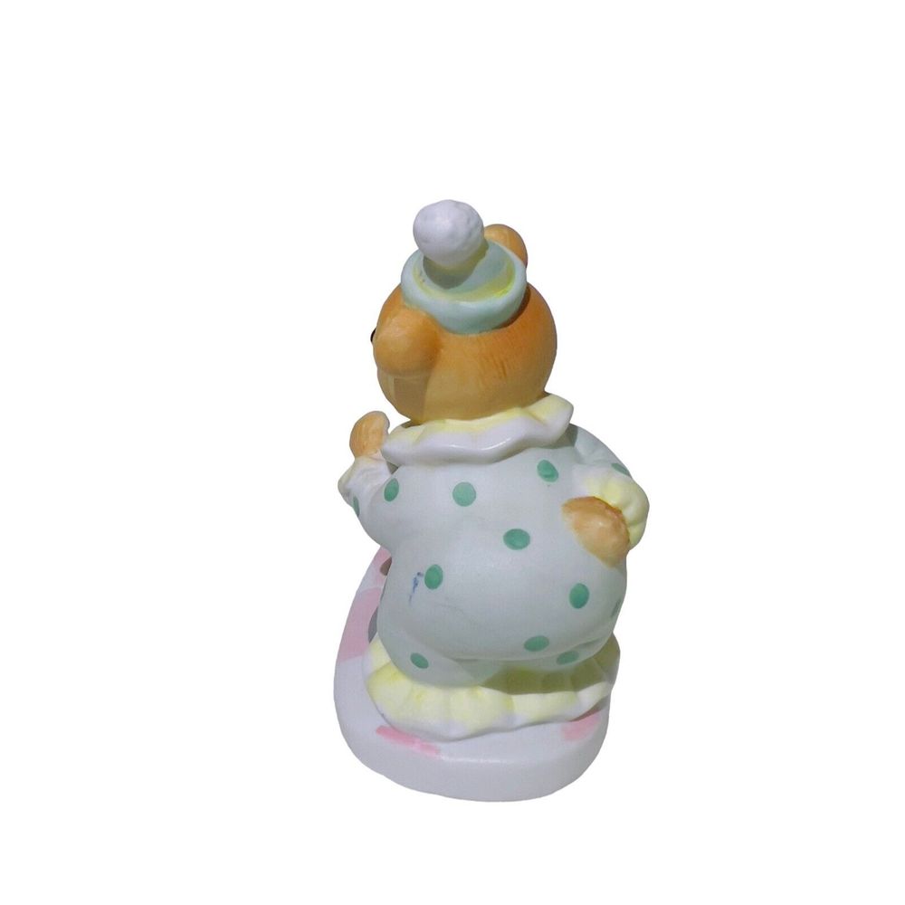 VTG 1980's HOMCO Porcelain 4.5" Clown Bear Dog On A Ball Figure #8881- Taiwan - Picture 4 of 6